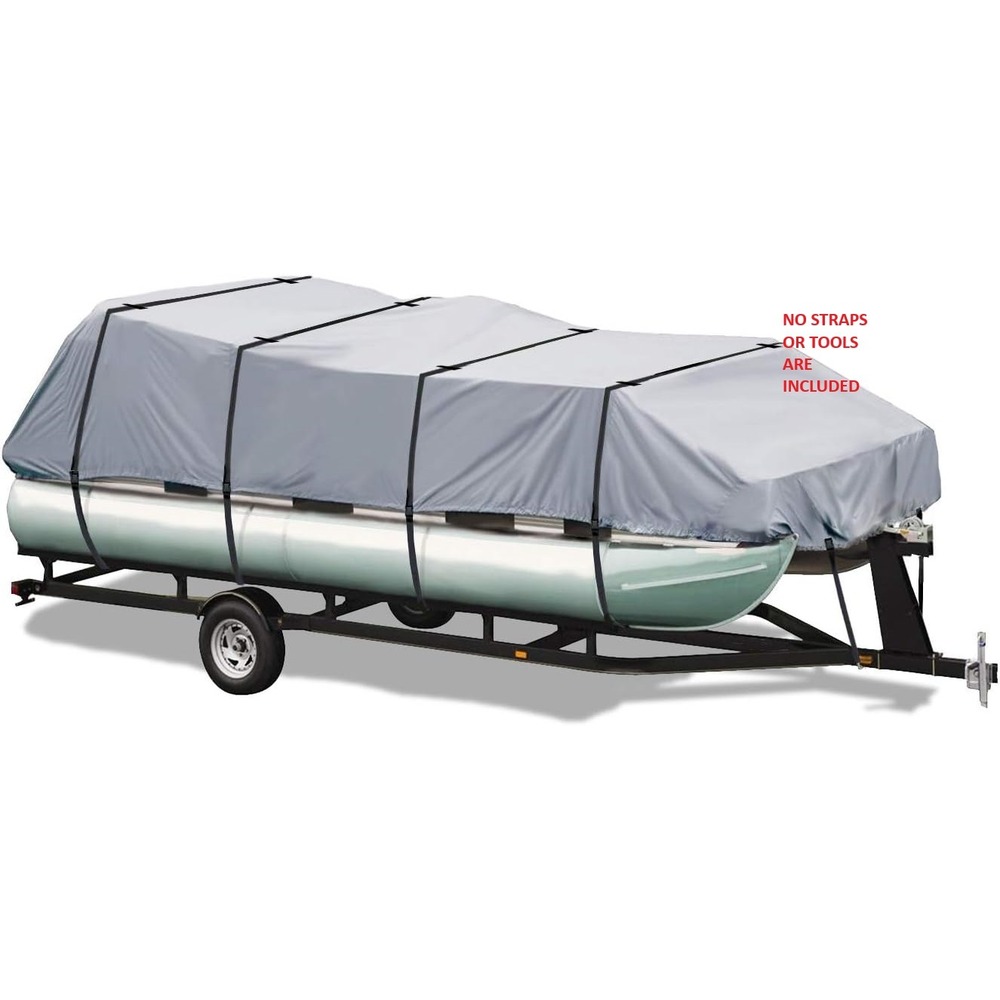 21' -24' L Deluxe Trailerable pontoon Boat Cover Heavy duty Waterproof Storage